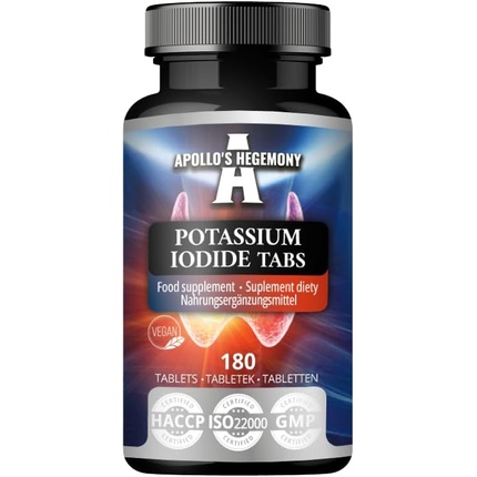 Йодид калия 150 мкг на порцию 180 веганских таблеток Apollo's Hegemony
Йодид калия 150 мкг на порцию 180 веганских таблеток Apollo's Hegemony