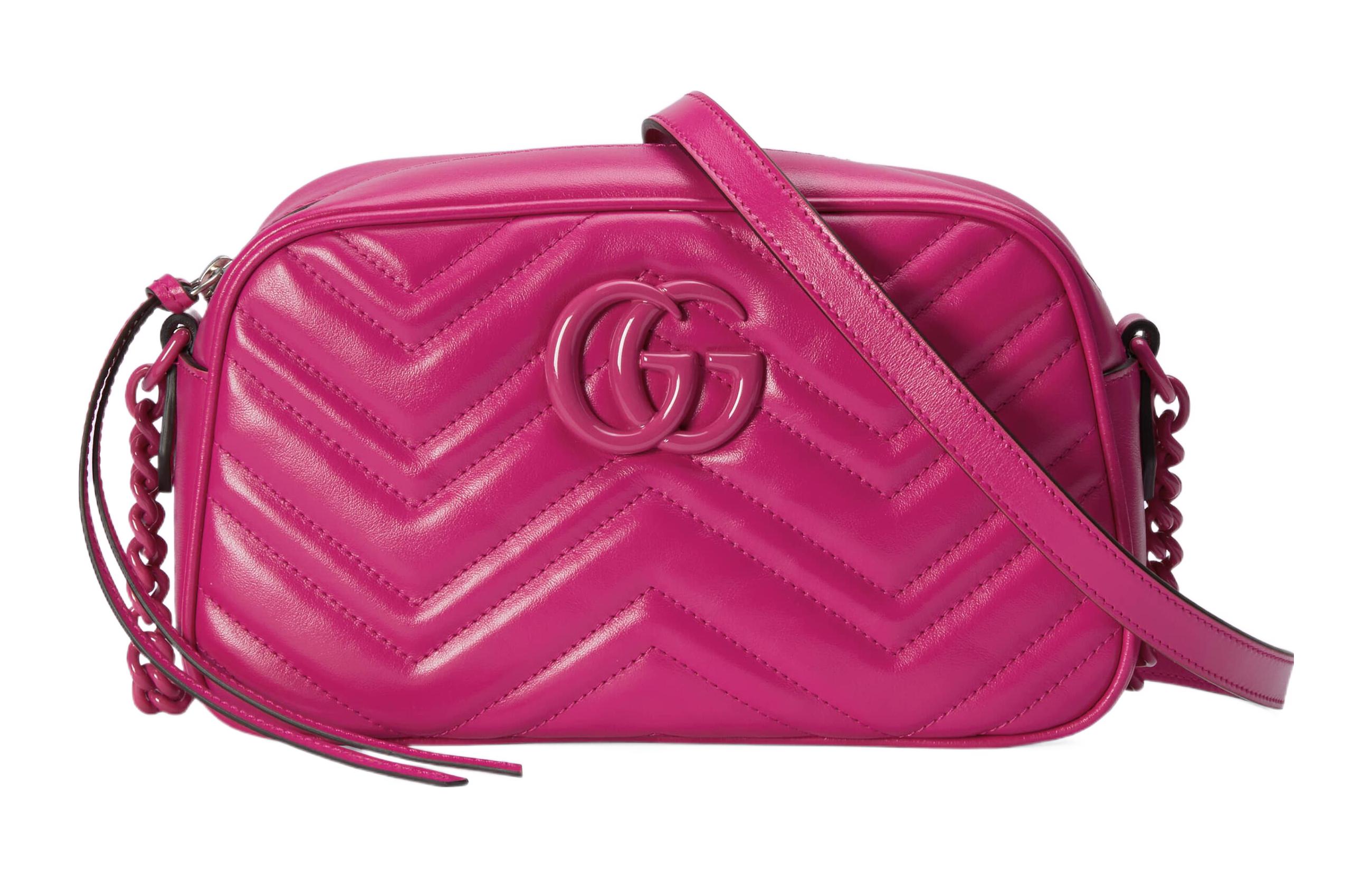 GUCCI Сумка кроссбоди GG Marmont из кожи малого размера для женщин фуксия
GUCCI Сумка кроссбоди GG Marmont из кожи малого размера для женщин фуксия