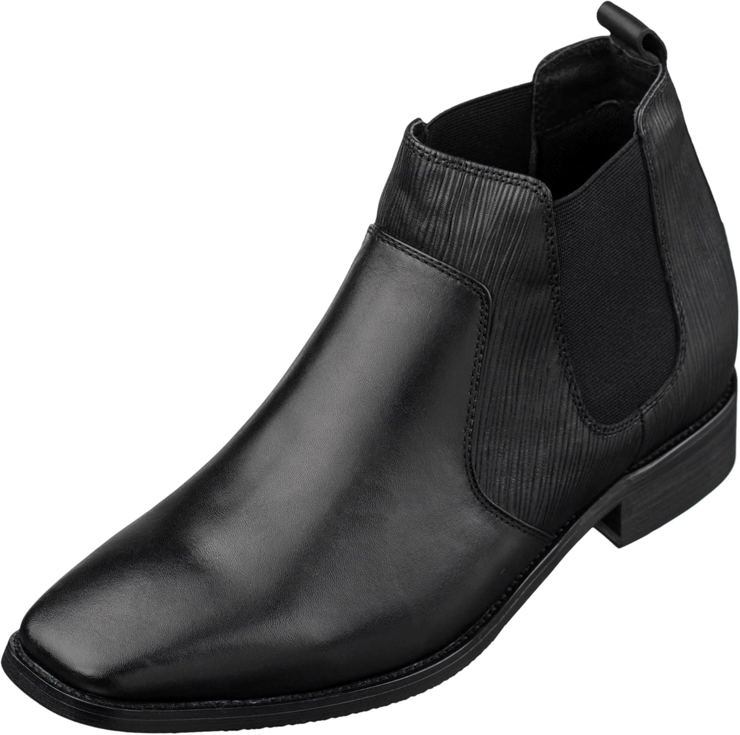 Мужские невидимые обувные вставки для увеличения роста CALTO - Черные высокие ботинки Челси из премиальной кожи на липучке - Увеличение роста на 7 см - T54021 - Размер 10 D(M) US
Мужские невидимые обувные вставки для увеличения роста CALTO - Черные высокие ботинки Челси из премиальной кожи на липучке - Увеличение роста на 7 см - T54021 - Размер 10 D(M) US