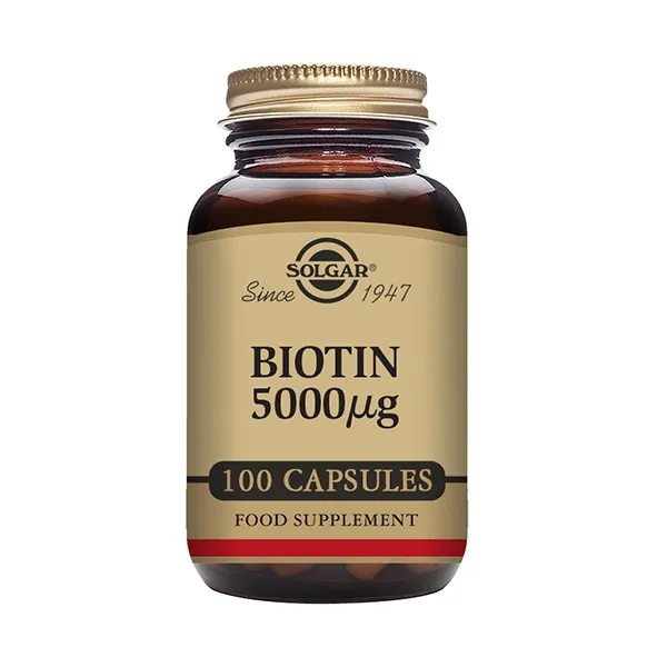 Биологически активная добавка Biotin 5000 Ug Solgar, 100 UD