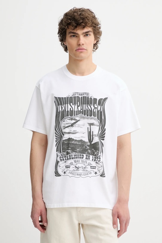Хлопковая футболка Levi'S, белый
Хлопковая футболка Levi'S, белый