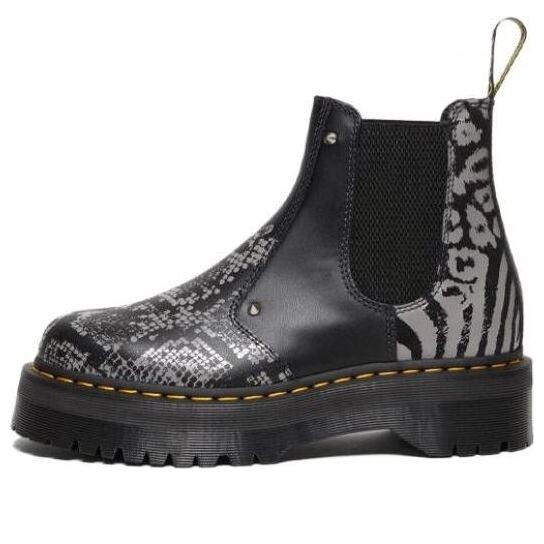 Кроссовки 2976 quad platform animal print boots 'black grey' Dr. Martens, черный
Кроссовки 2976 quad platform animal print boots 'black grey' Dr. Martens, черный