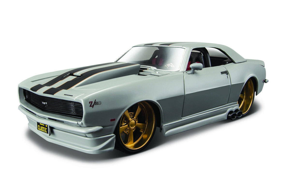 Maisto, коллекционная модель Design Chevrolet Camaro Z/28 1968 Серый 1/24
Maisto, коллекционная модель Design Chevrolet Camaro Z/28 1968 Серый 1/24