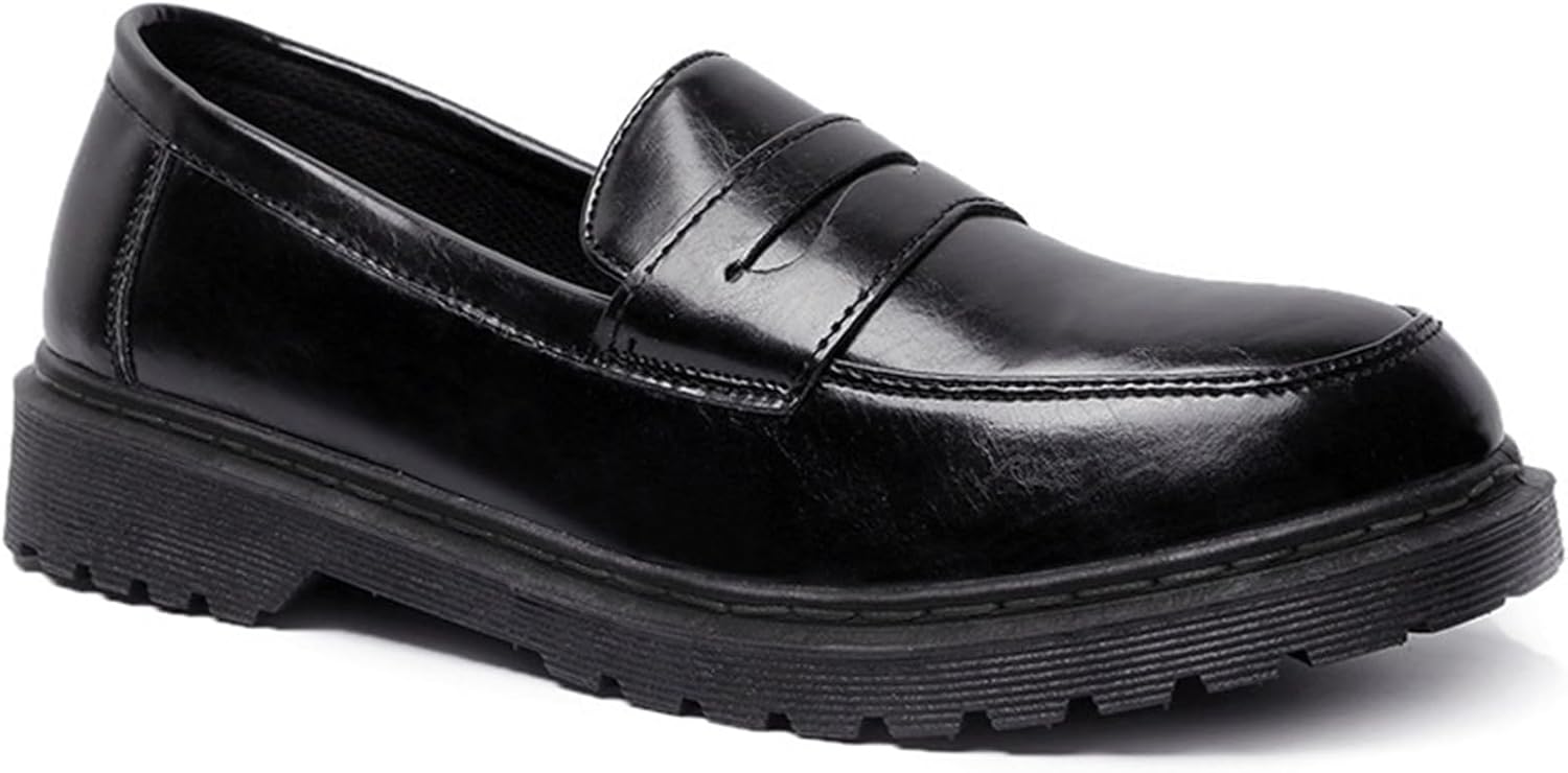 Мужские слипоны-пенн лоферы: деловая повседневная обувь, удобная нескользкая обувь для вождения Spklyod, черный
Мужские слипоны-пенн лоферы: деловая повседневная обувь, удобная нескользкая обувь для вождения Spklyod, черный