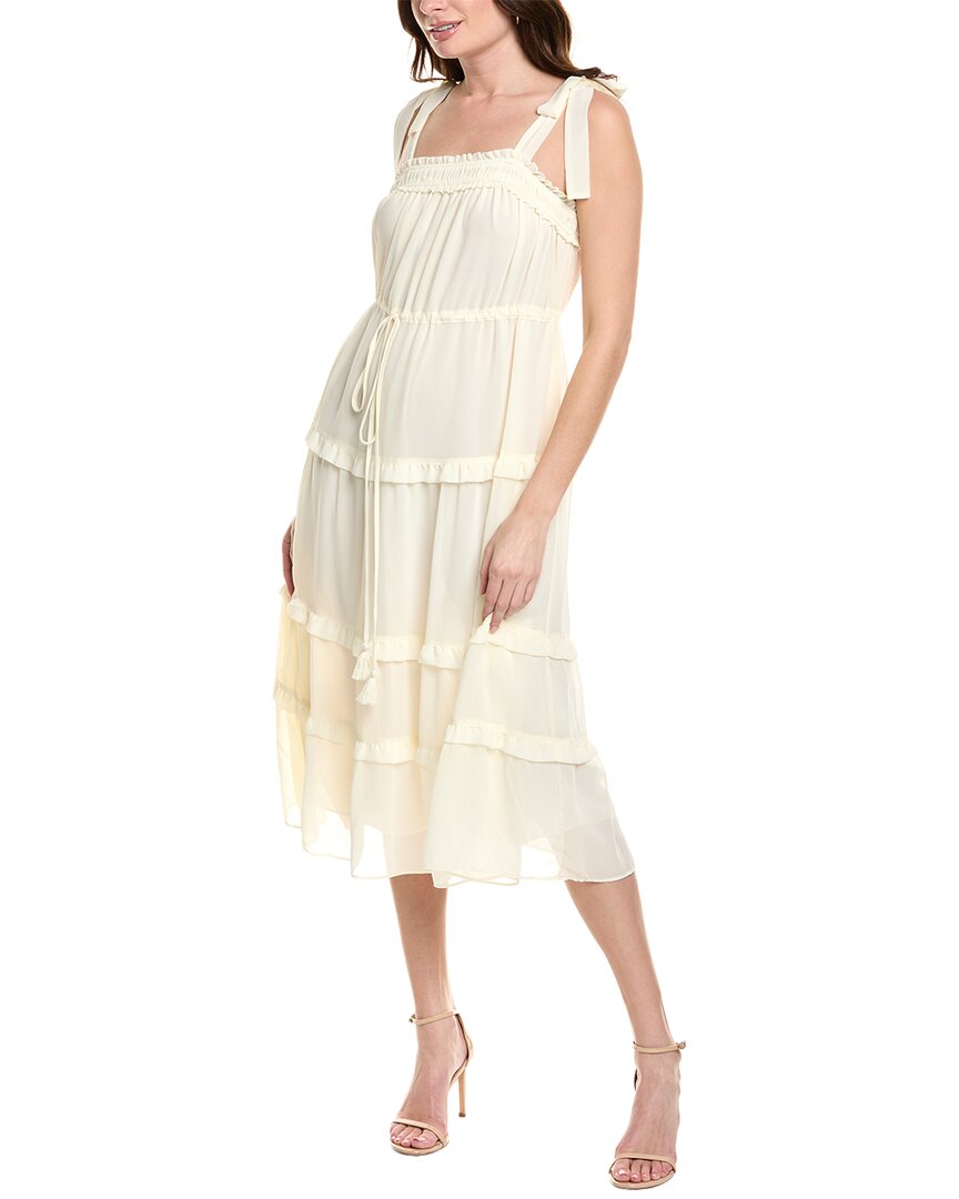 LABIZ Многослойное миди-платье, белый
LABIZ Многослойное миди-платье, белый