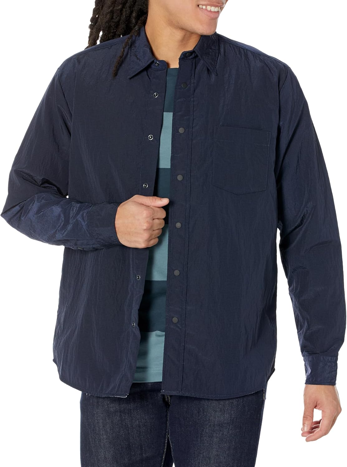 BOSS Мужская рубашка Kent Collar Nylon Relaxed Fit, Deep Navy Blue
BOSS Мужская рубашка Kent Collar Nylon Relaxed Fit, Deep Navy Blue