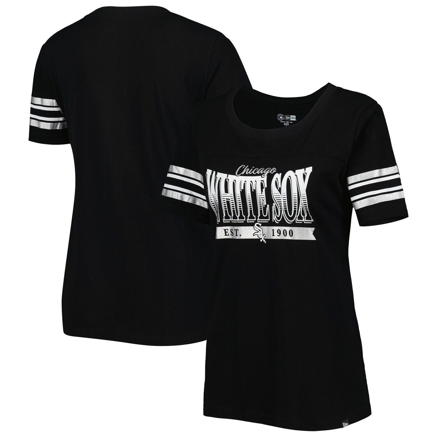 Женская черная футболка в полоску New Era Chicago White Sox Team New Era, Черный, Женская черная футболка в полоску New Era Chicago White Sox Team New Era
Женская черная футболка в полоску New Era Chicago White Sox Team New Era, Черный, Женская черная футболка в полоску New Era Chicago White Sox Team New Era
