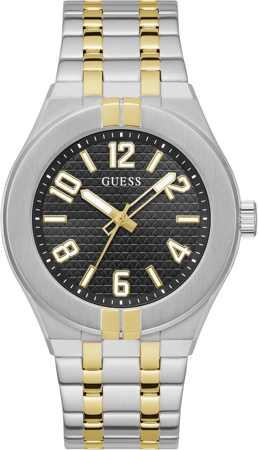 GUESS мужские часы 44 мм - браслет Two Tone, черный циферблат, корпус Two Tone, Двухцветный, GUESS мужские часы 44 мм - браслет Two Tone, черный циферблат, корпус Two Tone
GUESS мужские часы 44 мм - браслет Two Tone, черный циферблат, корпус Two Tone, Двухцветный, GUESS мужские часы 44 мм - браслет Two Tone, черный циферблат, корпус Two Tone