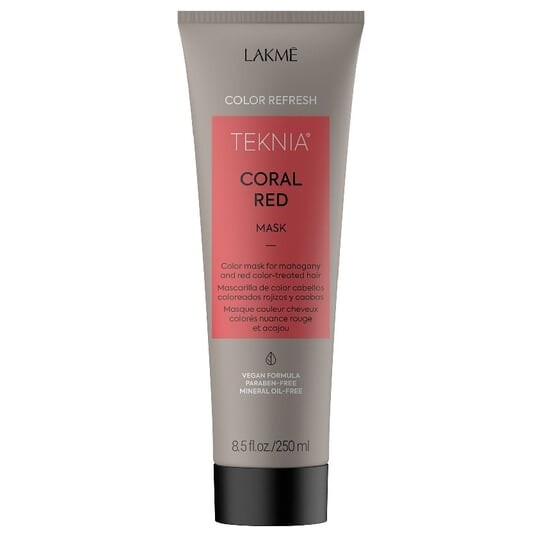 Освежающая маска для рыжих и махагоновых волос 250мл Teknia Coral Red Mask Refresh, Lakme 
Освежающая маска для рыжих и махагоновых волос 250мл Teknia Coral Red Mask Refresh, Lakme