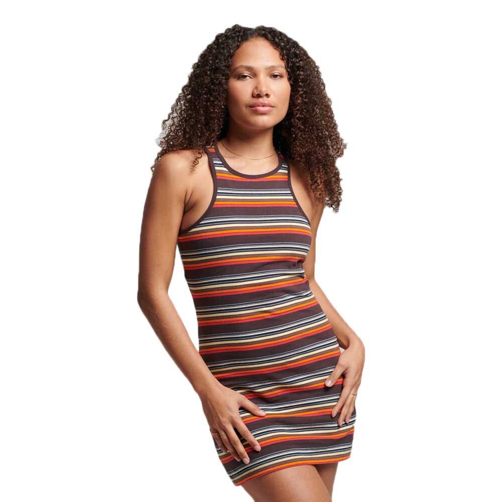 Короткое платье Superdry Vintage Stripe Sleeveless, оранжевый
Короткое платье Superdry Vintage Stripe Sleeveless, оранжевый