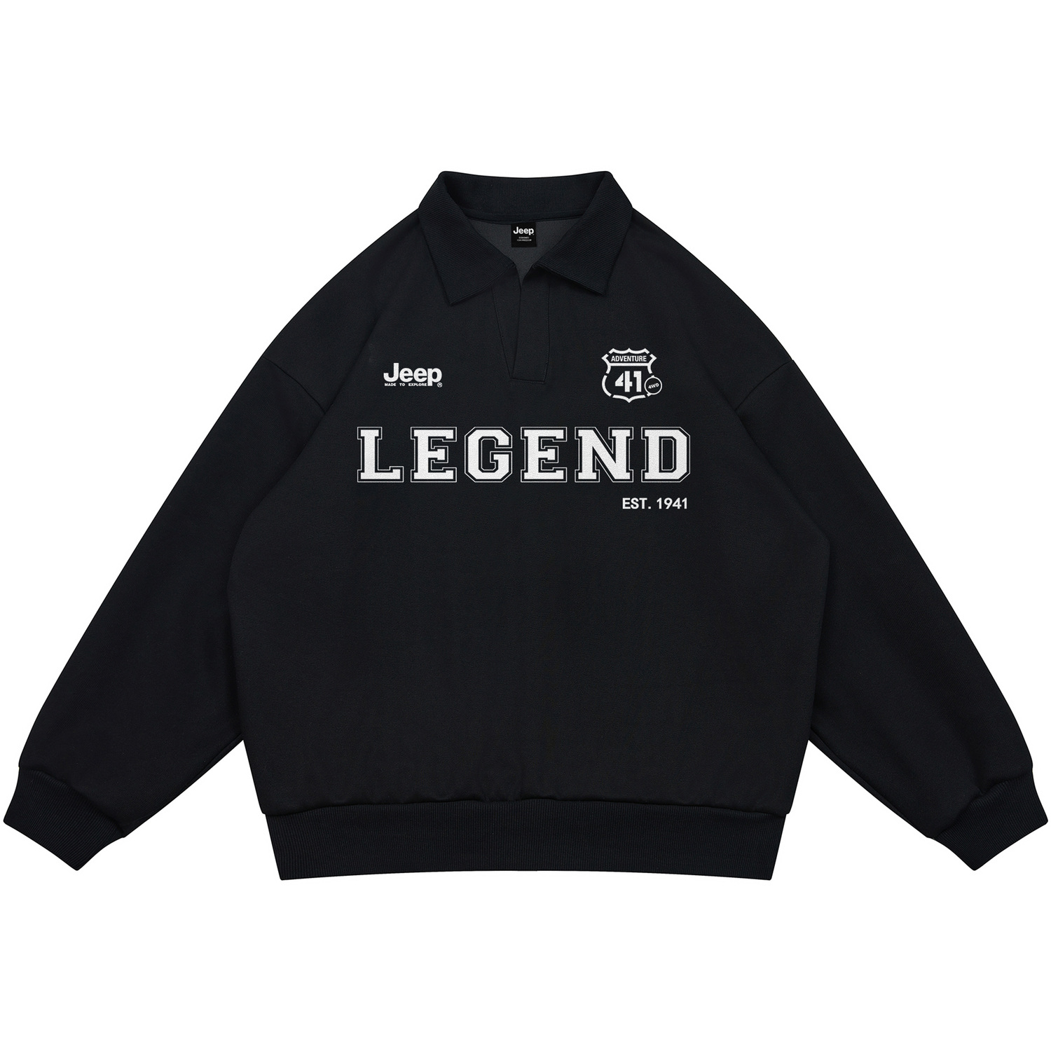 Унисекс свитшот Jeep, черный
Унисекс свитшот Jeep, черный