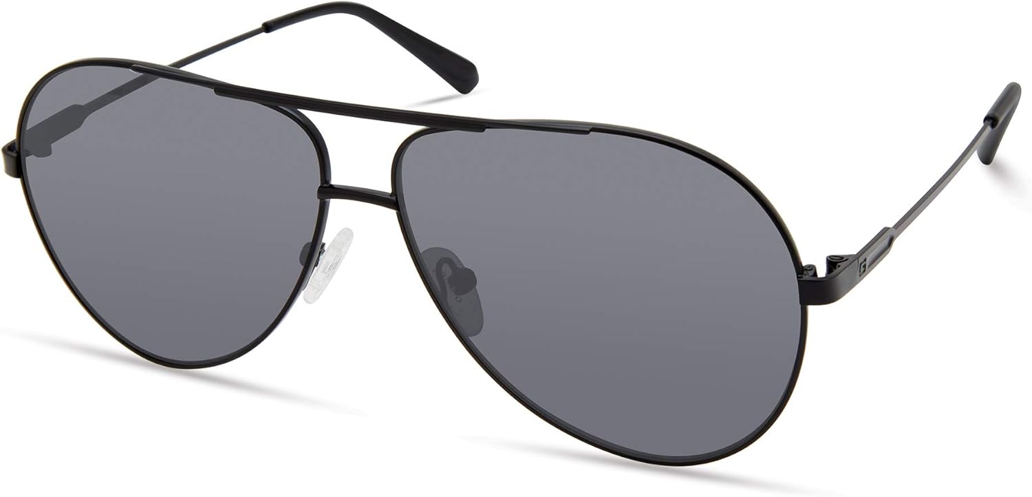 GUESS мужские классические авиаторные очки Pilot Sunglasses, Matte Black
GUESS мужские классические авиаторные очки Pilot Sunglasses, Matte Black