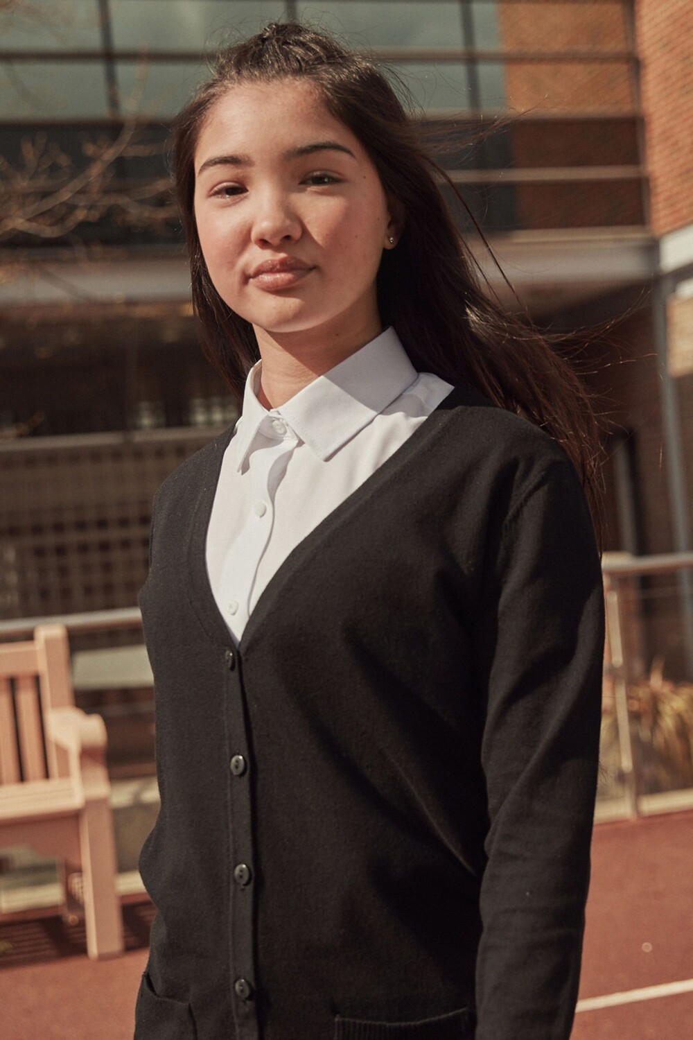 Удлиненный школьный кардиган с V-образным вырезом из трикотажа с высоким содержанием хлопка Next, черный
Удлиненный школьный кардиган с V-образным вырезом из трикотажа с высоким содержанием хлопка Next, черный