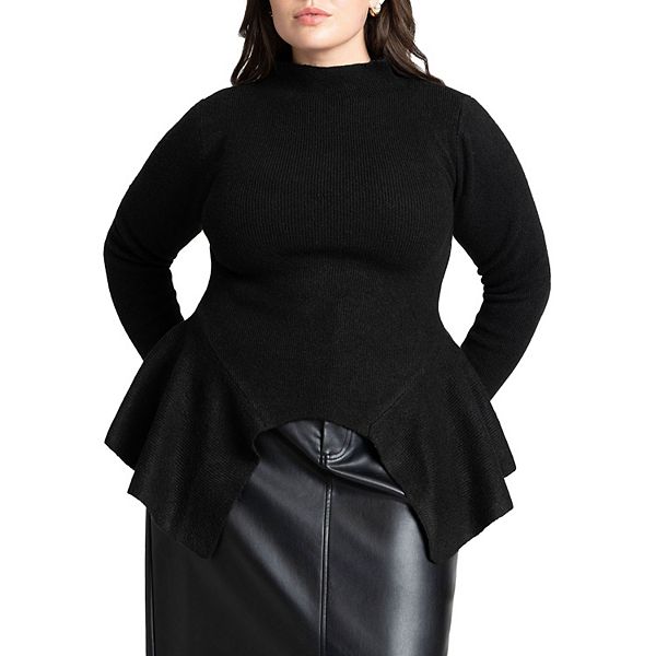 Женский свитер с баской plus size Eloquii, Black Onyx
Женский свитер с баской plus size Eloquii, Black Onyx