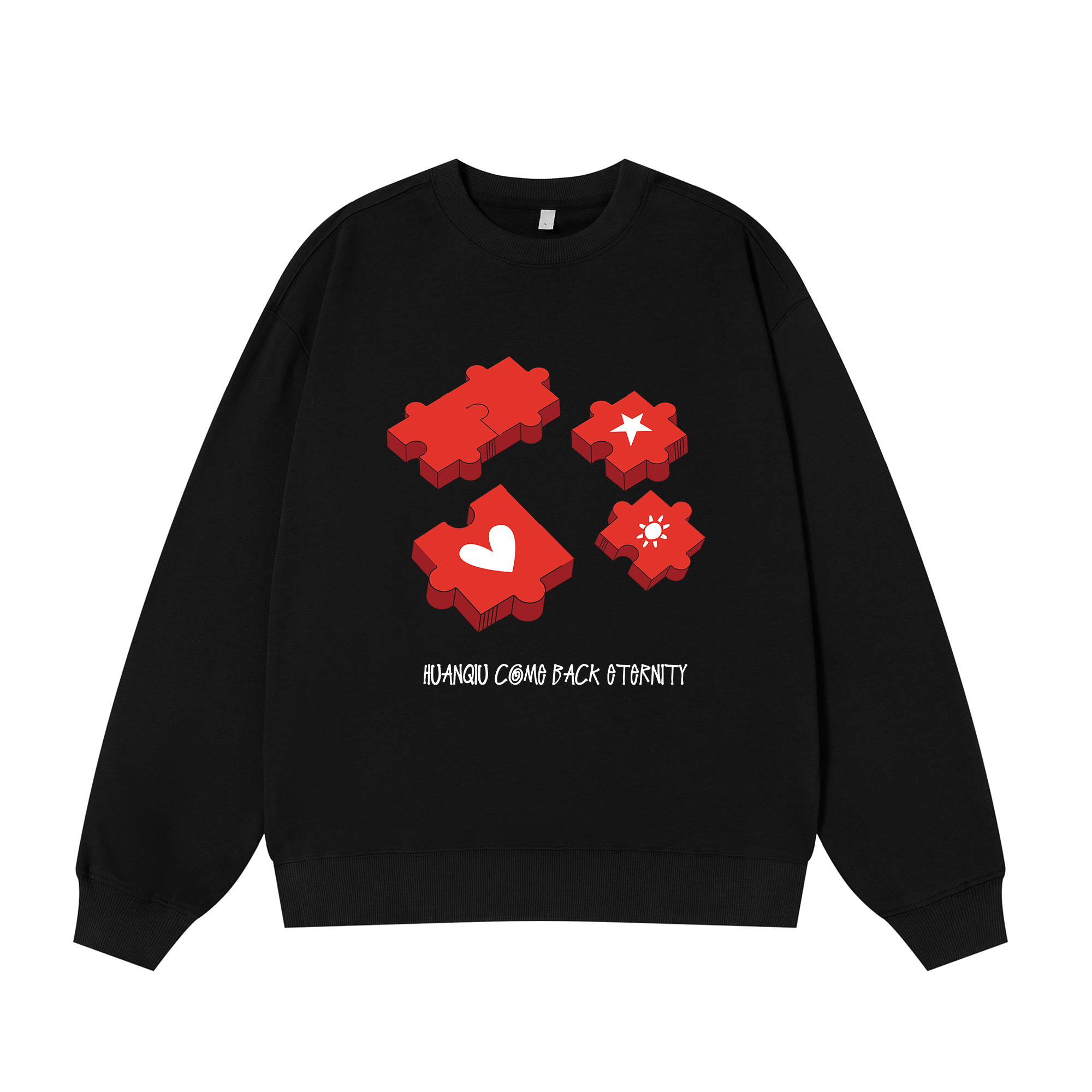 Свитшот с круглым вырезом Unisex HUANQIU, черный (fleece-lined)
Свитшот с круглым вырезом Unisex HUANQIU, черный (fleece-lined)