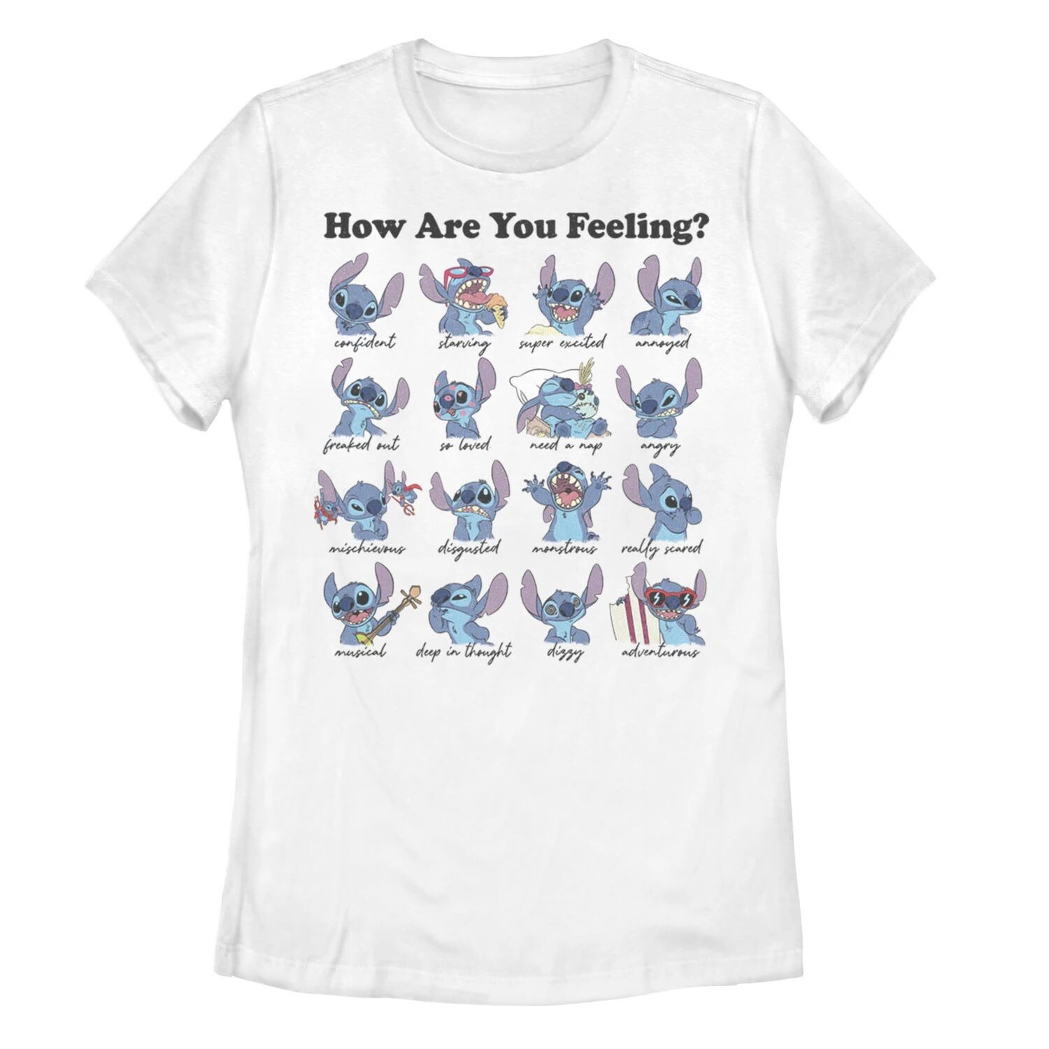 Детская футболка Disney's Lilo & Stitch Stitch Moods с плакатом Licensed Character
Детская футболка Disney's Lilo & Stitch Stitch Moods с плакатом Licensed Character