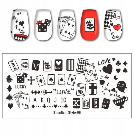 Тарелка, Пластина для штампа для ногтей, ИГРОВЫЕ КАРТЫ, Frezarkowo
Тарелка, Пластина для штампа для ногтей, ИГРОВЫЕ КАРТЫ, Frezarkowo