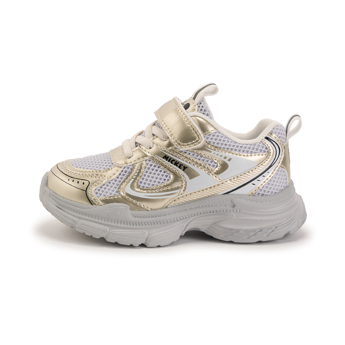 Детские повседневные кроссовки серии Mickey с противоскользящей подошвой, амортизирующей, износостойкой, дышащей подошвой Disney, золотой/серый
Детские повседневные кроссовки серии Mickey с противоскользящей подошвой, амортизирующей, износостойкой, дышащей подошвой Disney, золотой/серый