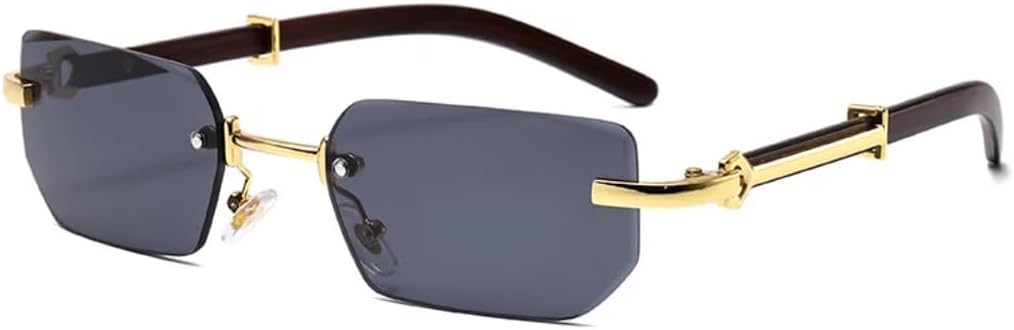 Солнцезащитные очки с защитой UV400 | Без оправы, металлические, цветные линзы | Для женщин и мужчин, для занятий спортом на открытом воздухе и вождения DSVIGF, Gold-black
Солнцезащитные очки с защитой UV400 | Без оправы, металлические, цветные линзы | Для женщин и мужчин, для занятий спортом на открытом воздухе и вождения DSVIGF, Gold-black