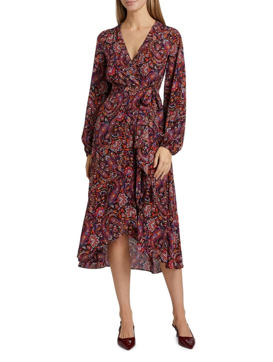 Платье-халат с узором Пейсли от Dorothy Kobi Halperin, черный мульти
Платье-халат с узором Пейсли от Dorothy Kobi Halperin, черный мульти