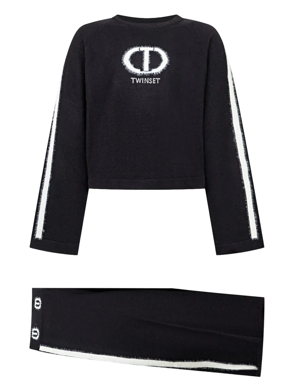 Спортивный костюм в полоску Twinset Kids, черный
Спортивный костюм в полоску Twinset Kids, черный