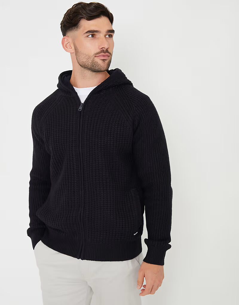 Трикотажная толстовка с капюшоном на молнии с подкладкой из микрофлиса, темно-синего цвета Threadbare
Трикотажная толстовка с капюшоном на молнии с подкладкой из микрофлиса, темно-синего цвета Threadbare