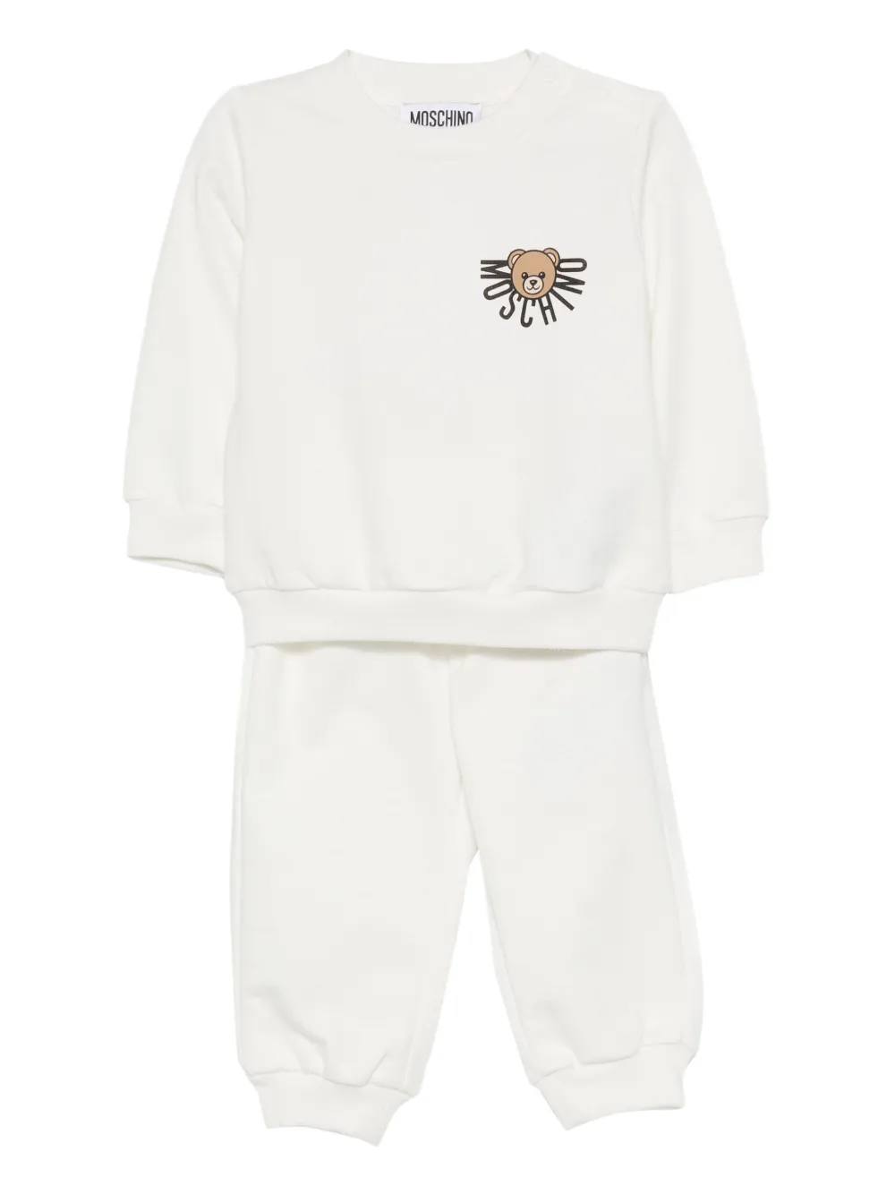 Спортивный костюм с принтом Teddy Bear Moschino Kids, белый
Спортивный костюм с принтом Teddy Bear Moschino Kids, белый