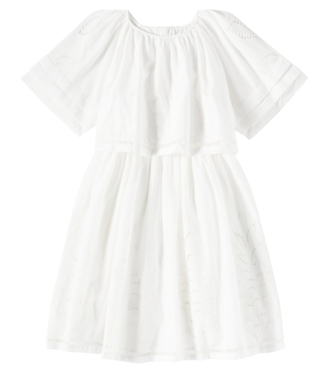 Хлопковое платье Broderie Anglaise Chloé Kids, белый
Хлопковое платье Broderie Anglaise Chloé Kids, белый