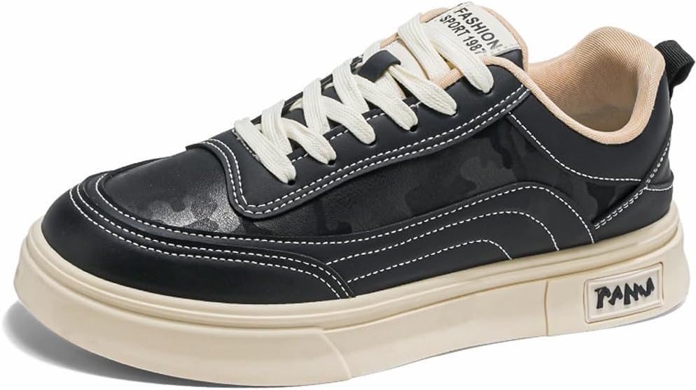 Мужские модные кеды VAXAV с низким верхом из искусственной кожи для скейтборда, прогулок и вождения, черный/бежевый
Мужские модные кеды VAXAV с низким верхом из искусственной кожи для скейтборда, прогулок и вождения, черный/бежевый