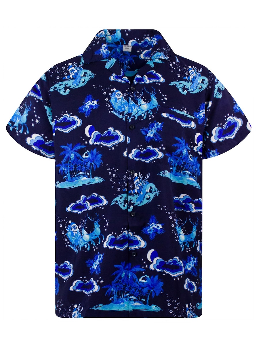 Рубашка на пуговицах классического кроя King Kameha Christmas Island, темно-синий
Рубашка на пуговицах классического кроя King Kameha Christmas Island, темно-синий