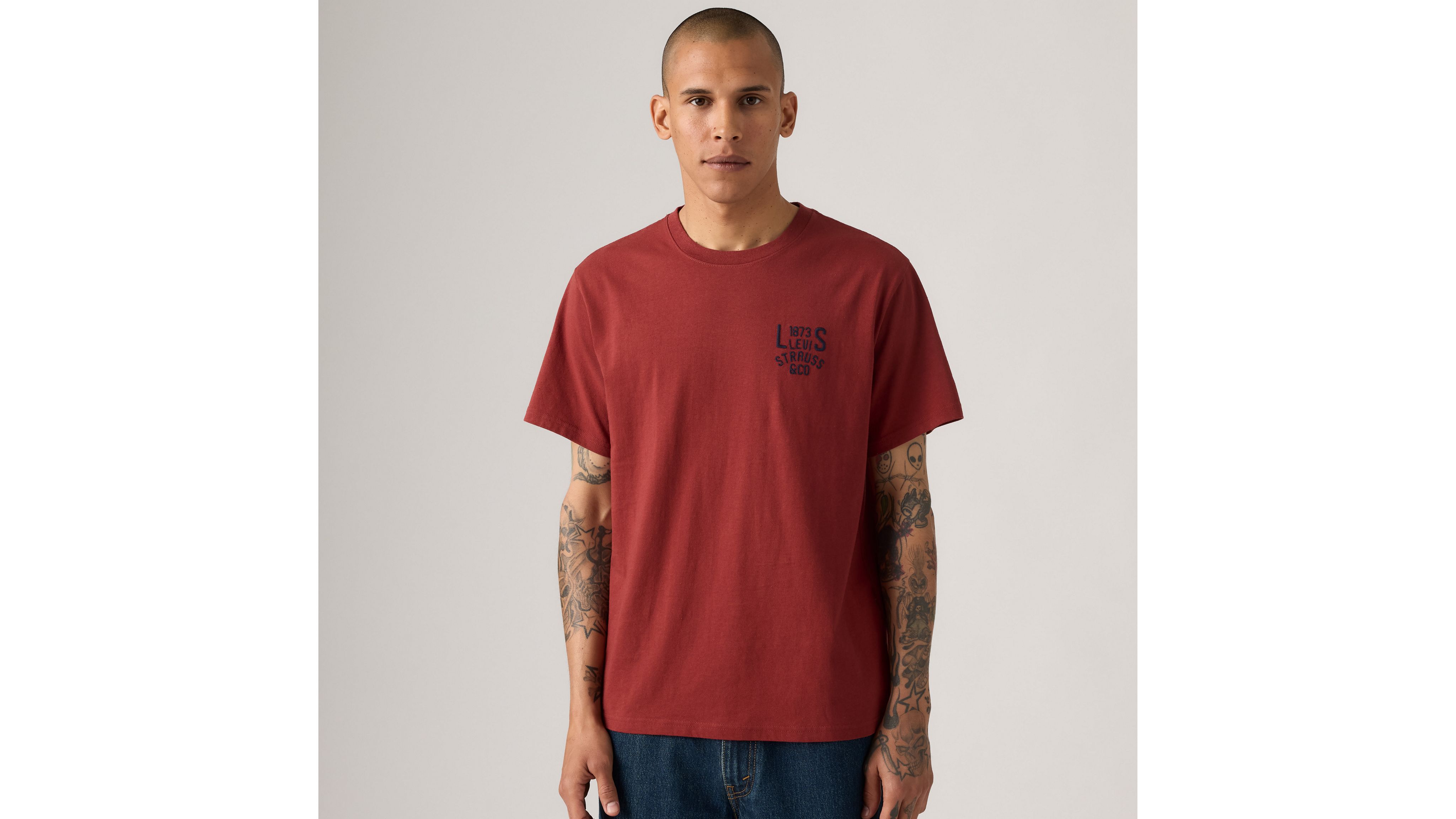 Футболка свободного кроя с короткими рукавами и принтом Levi's, Ss Relaxed Fit Tee Russet Brown - Red
Футболка свободного кроя с короткими рукавами и принтом Levi's, Ss Relaxed Fit Tee Russet Brown - Red