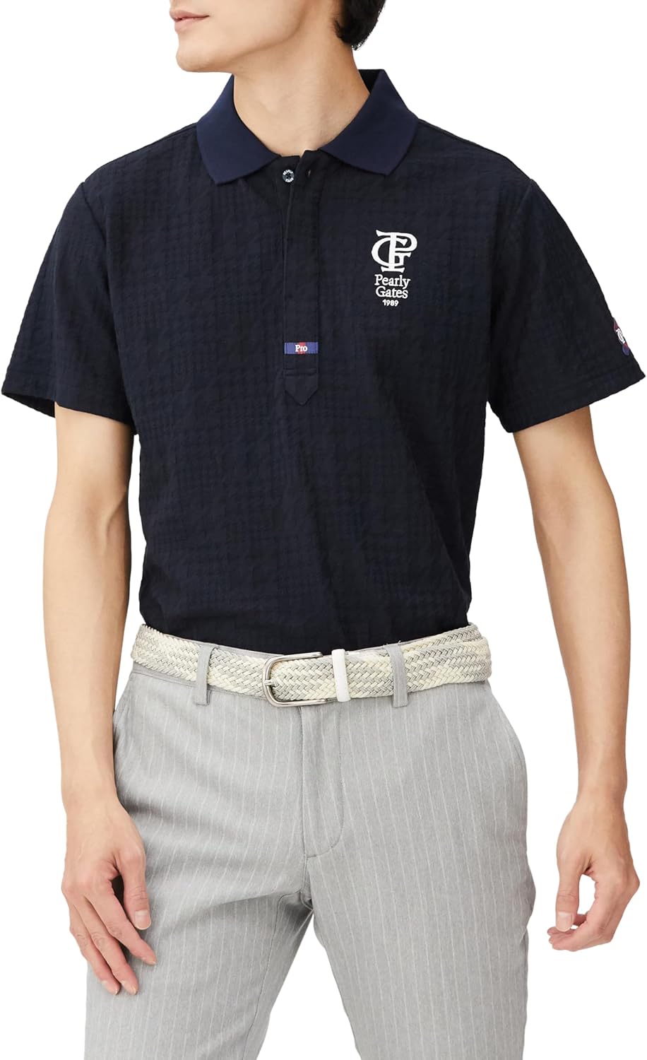 Мужская рубашка-поло PEARLY GATES с коротким рукавом (узор «Глен Чек» с вышитым логотипом) / Для игры в гольф / 053-4160309, темно-синий
Мужская рубашка-поло PEARLY GATES с коротким рукавом (узор «Глен Чек» с вышитым логотипом) / Для игры в гольф / 053-4160309, темно-синий