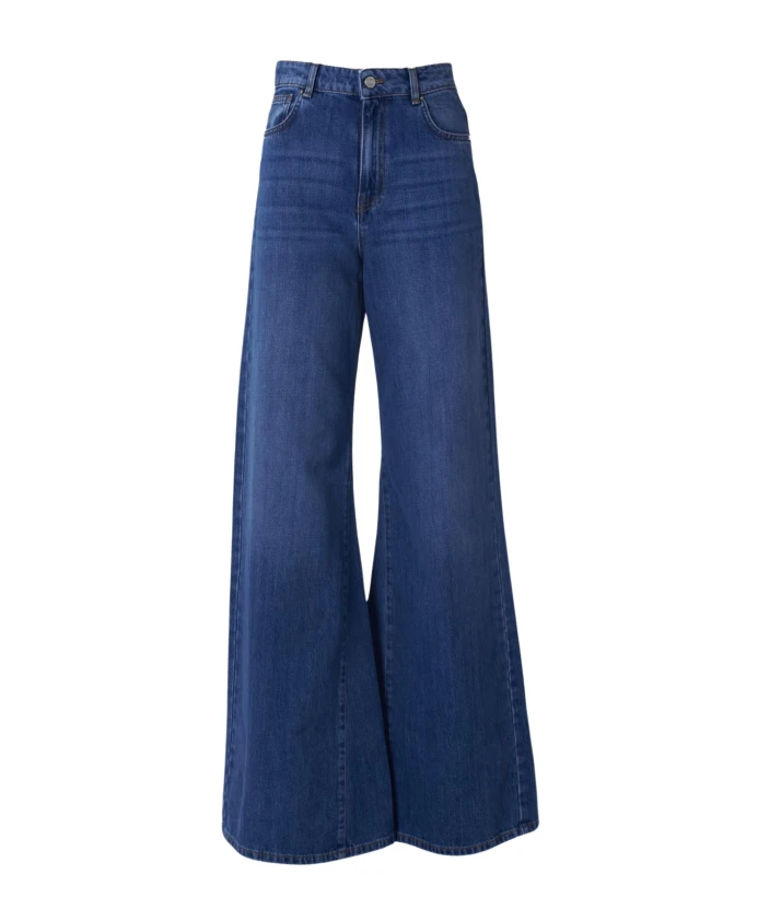 Джинсы с высокой талией и широкими штанинами, синие. Relish, синий
Джинсы с высокой талией и широкими штанинами, синие. Relish, синий