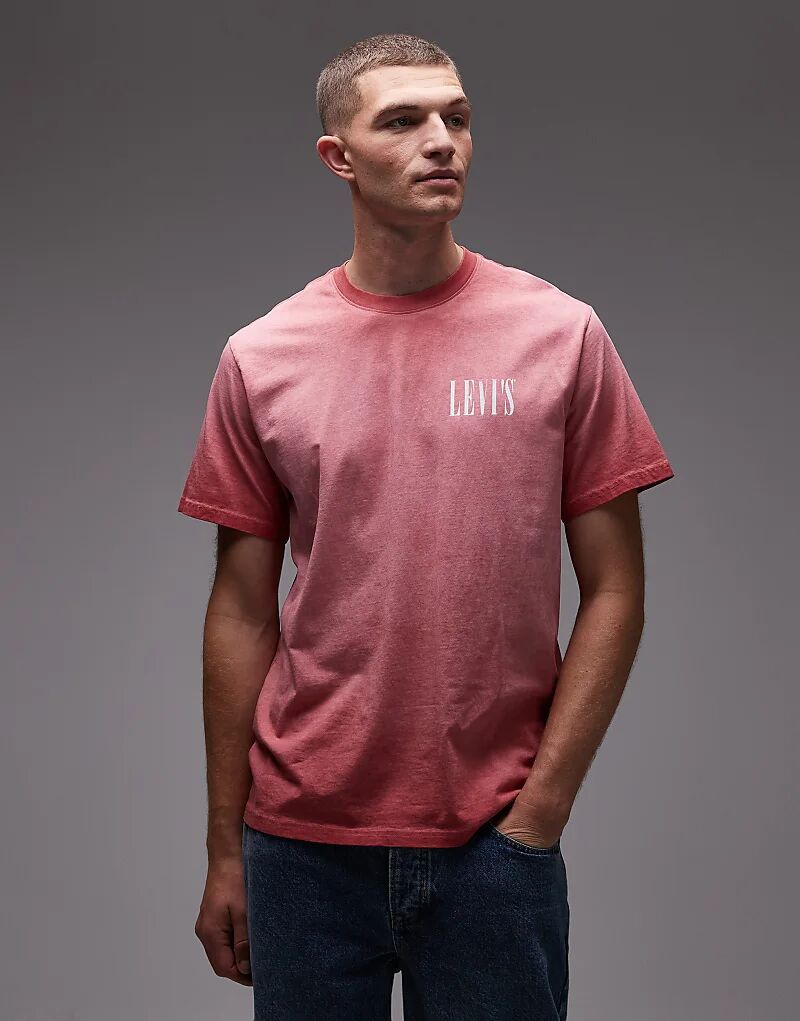 Футболка свободного кроя Levi's с потертым логотипом-засечкой и эффектом масляной стирки красного цвета
Футболка свободного кроя Levi's с потертым логотипом-засечкой и эффектом масляной стирки красного цвета