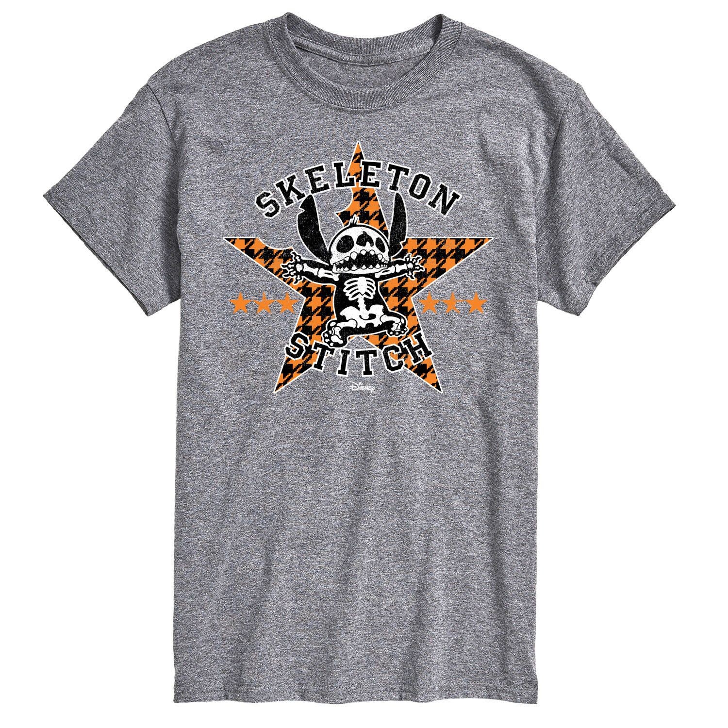 Футболка с рисунком скелетона Stitch Big & Tall Disney's Lilo & Stitch Licensed Character, серый
Футболка с рисунком скелетона Stitch Big & Tall Disney's Lilo & Stitch Licensed Character, серый