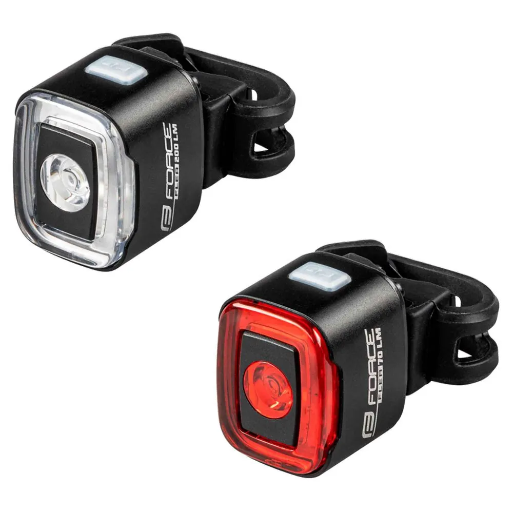 Комплект велосипедных фонарей Force Flea USB, серебряный
Комплект велосипедных фонарей Force Flea USB, серебряный