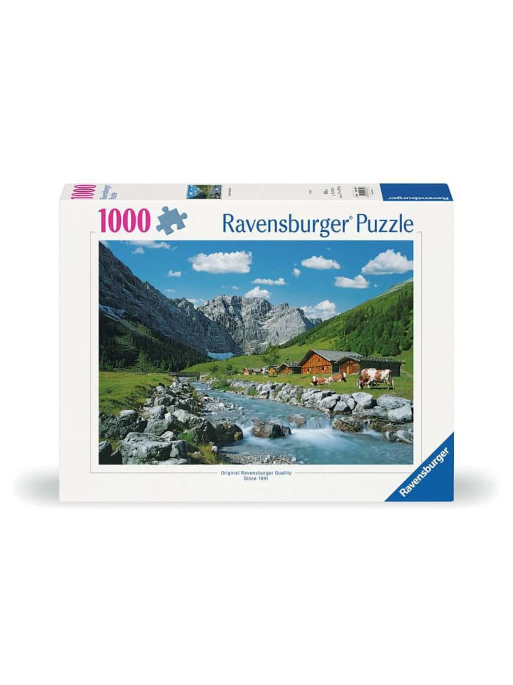 Пазл Ravensburger из 1000 деталей, горы Карвендель, Австрия, в цвете
Пазл Ravensburger из 1000 деталей, горы Карвендель, Австрия, в цвете