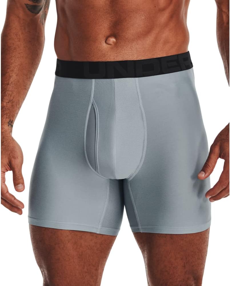 Under Armour мужские боксеры Performance Tech, 1 шт, длина по внутреннему шву 6", комфорт на весь день и ультрамягкие, (465) Harbor Blue/Jet Gray
Under Armour мужские боксеры Performance Tech, 1 шт, длина по внутреннему шву 6", комфорт на весь день и ультрамягкие, (465) Harbor Blue/Jet Gray