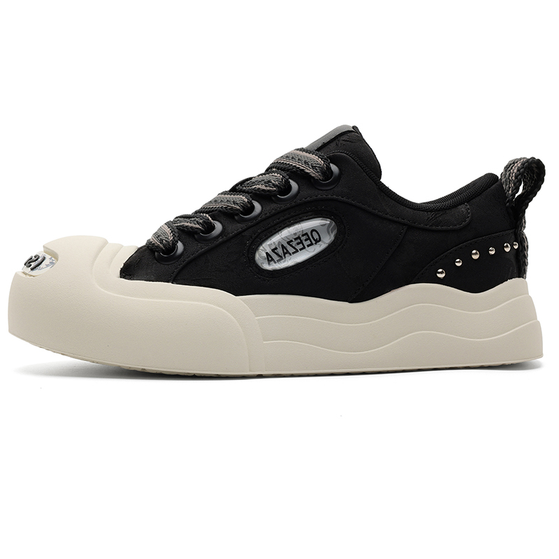 KUNGFUDEER Износостойкие унисекс скейтерские кроссовки лоу-топ черные, цвет Black
KUNGFUDEER Износостойкие унисекс скейтерские кроссовки лоу-топ черные, цвет Black