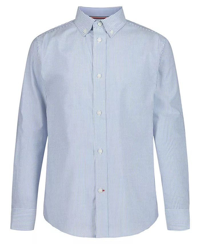 Длинная рубашка-оксфорд в полоску Bengal с длинными рукавами и эластичной тканью для мальчиков старшего возраста Tommy Hilfiger, синий
Длинная рубашка-оксфорд в полоску Bengal с длинными рукавами и эластичной тканью для мальчиков старшего возраста Tommy Hilfiger, синий
