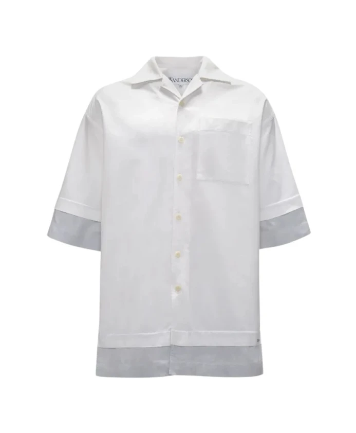 Двухслойная рубашка с коротким рукавом Jw Anderson, белый
Двухслойная рубашка с коротким рукавом Jw Anderson, белый