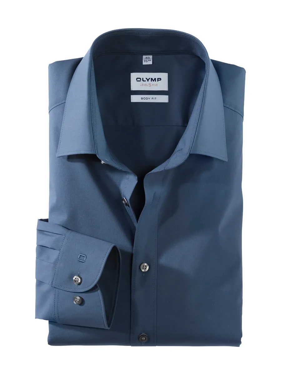 Деловая рубашка OLYMP "Level Five Body Fit", сохраняет форму благодаря эластану, голубой
Деловая рубашка OLYMP "Level Five Body Fit", сохраняет форму благодаря эластану, голубой