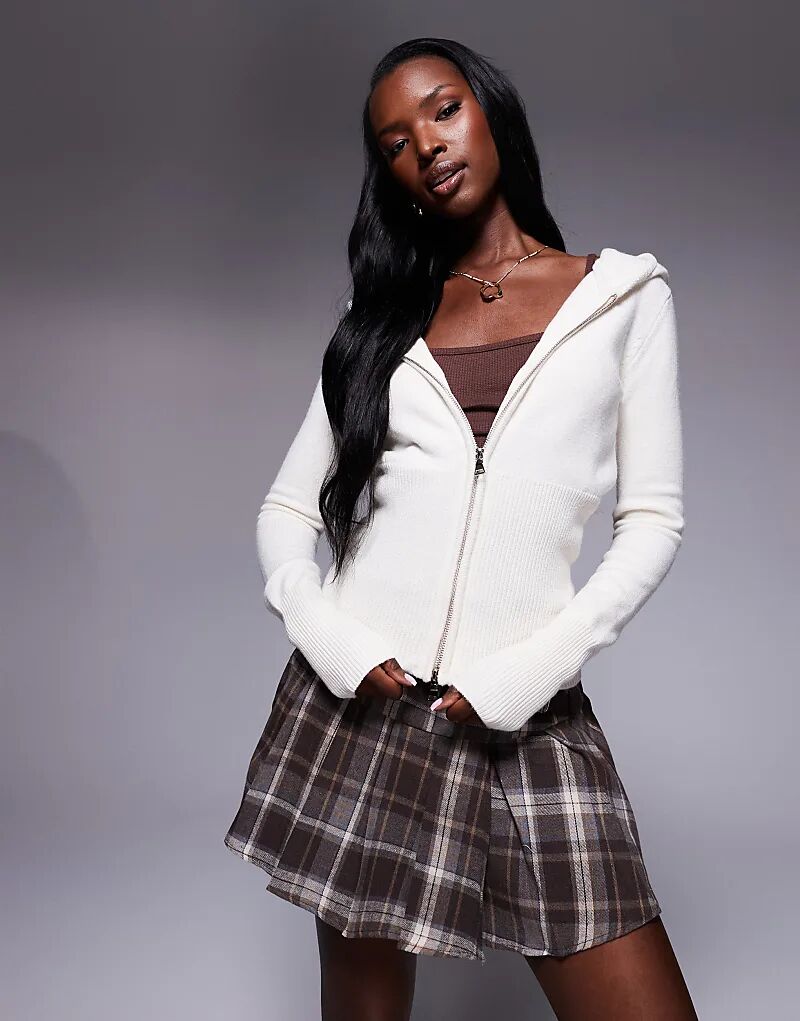 Кардиган с капюшоном и застежкой-молнией Princess Polly Elingford белого цвета
Кардиган с капюшоном и застежкой-молнией Princess Polly Elingford белого цвета