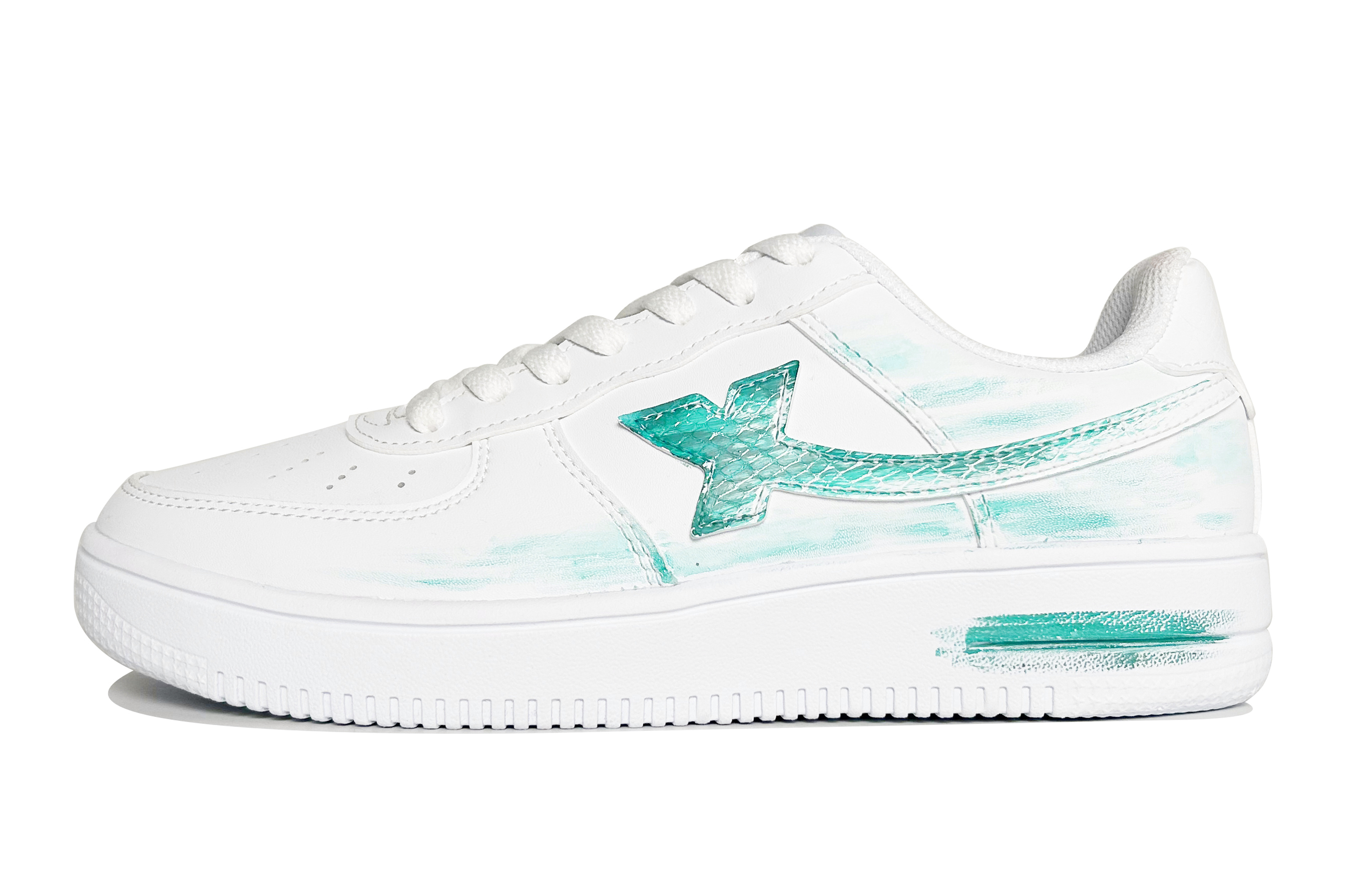 XTEP Кроссовки Air Force One с низким верхом для скейтборда, устойчивые к износу и скольжению, мужские, мятно-синие 
XTEP Кроссовки Air Force One с низким верхом для скейтборда, устойчивые к износу и скольжению, мужские, мятно-синие