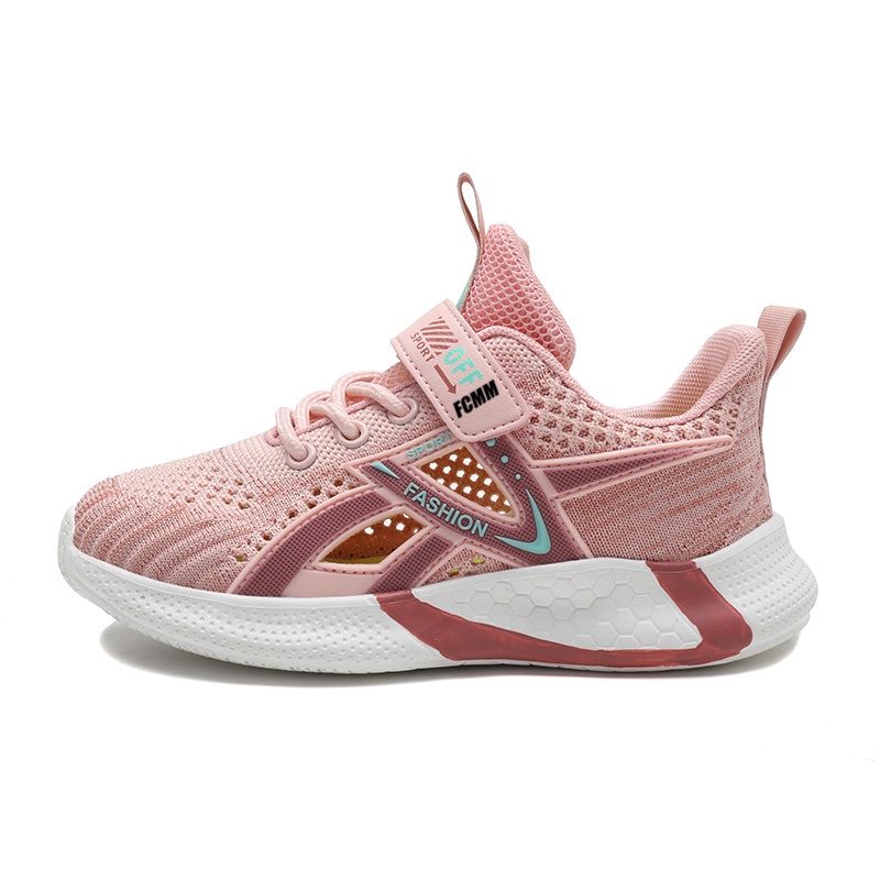 Износостойкие дышащие низкие повседневные кроссовки для детей FCMM, розовый/фиолетовый 
Износостойкие дышащие низкие повседневные кроссовки для детей FCMM, розовый/фиолетовый