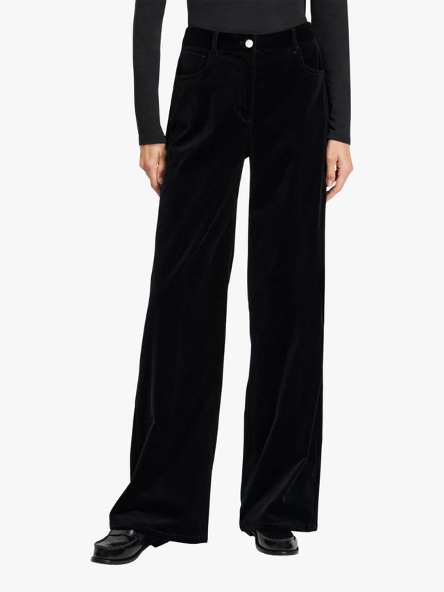 Сшитые на заказ широкие бархатные брюки Theory, черный
Сшитые на заказ широкие бархатные брюки Theory, черный