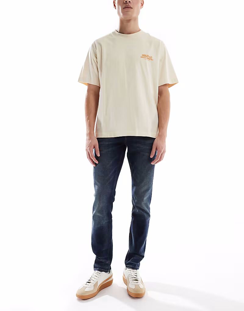 Джинсы скинни River Island выцветшего темно-синего цвета
Джинсы скинни River Island выцветшего темно-синего цвета