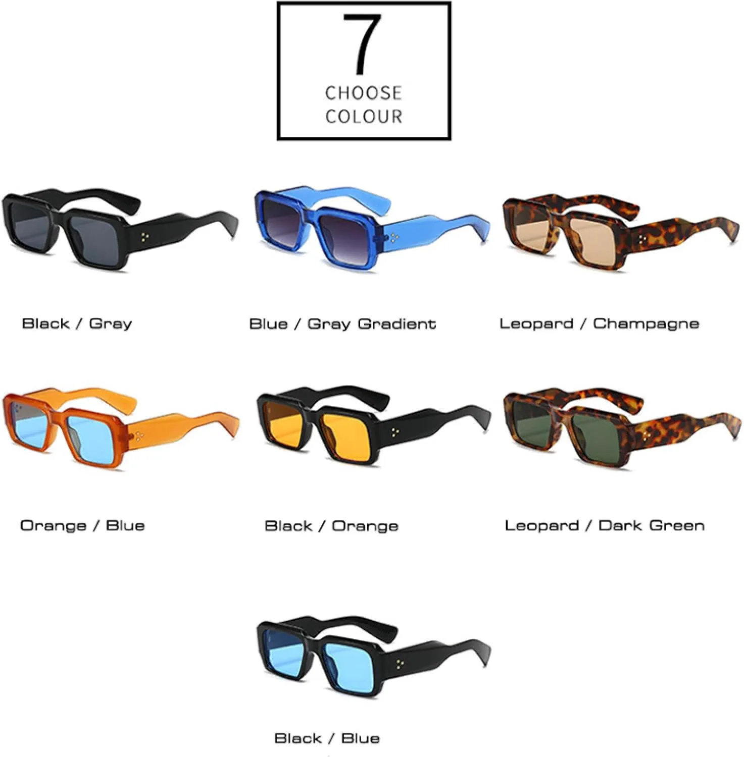 Солнцезащитные очки с защитой от УФ-излучения UV400 для женщин и мужчин | Яркие заклепки, широкие дужки | для занятий спортом на открытом воздухе DSVIGF, Black Orange
Солнцезащитные очки с защитой от УФ-излучения UV400 для женщин и мужчин | Яркие заклепки, широкие дужки | для занятий спортом на открытом воздухе DSVIGF, Black Orange