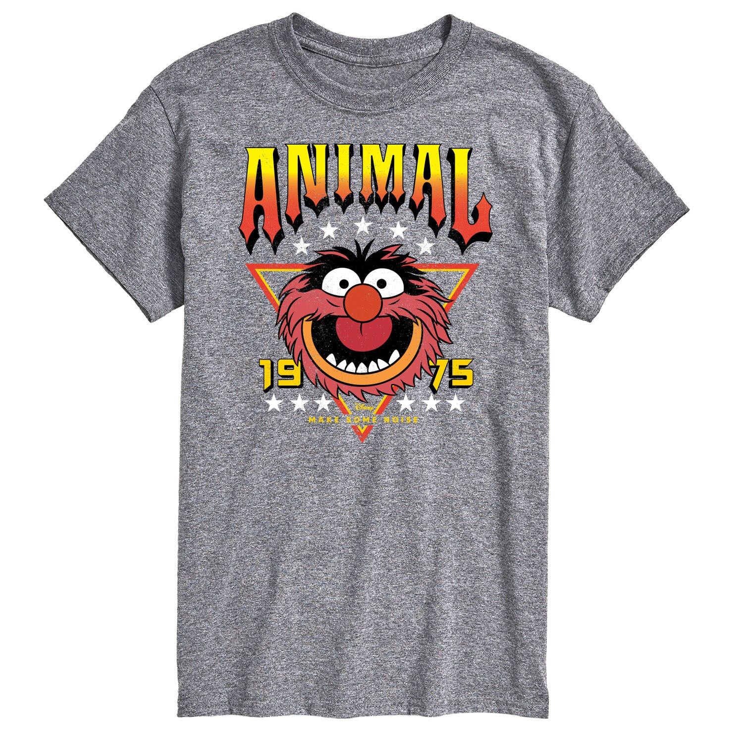 Мужская футболка Disney's The Muppets Animal Band Licensed Character, серый 
Мужская футболка Disney's The Muppets Animal Band Licensed Character, серый