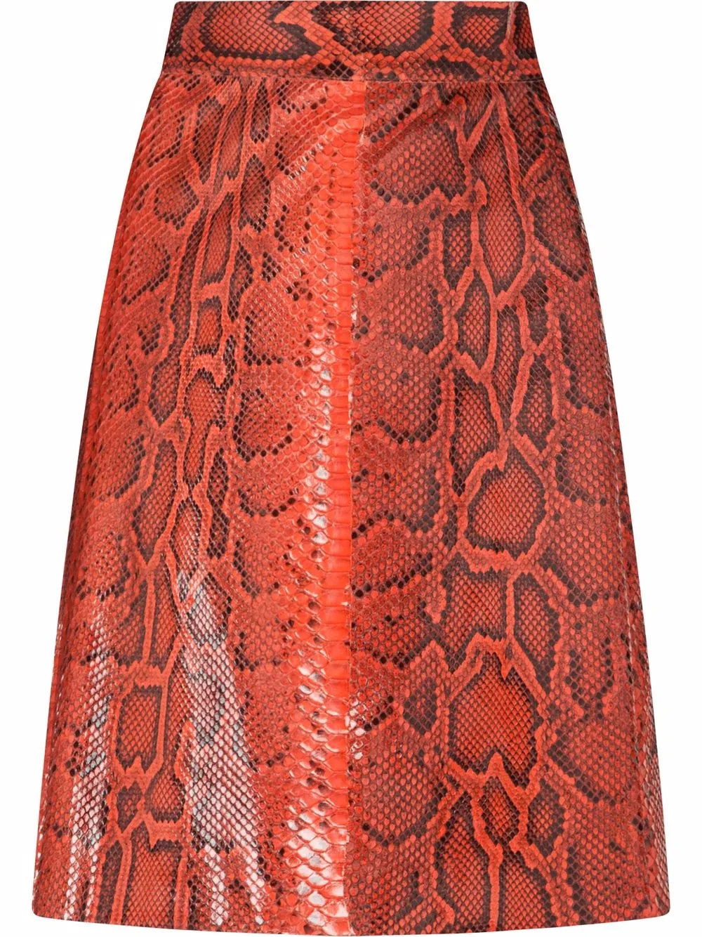 Юбка А-силуэта из кожи питона Dolce & Gabbana, оранжевый
Юбка А-силуэта из кожи питона Dolce & Gabbana, оранжевый